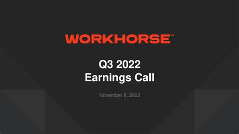Workhorse: Q3 Earnings Snapshot